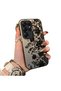 Elegant Black Lace Floral Pattern Case Compatible with Samsung Galaxy S25 Ultra, High-Quality Case - 2