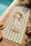 Cute Pink Teddy Bear Heart Cartoon Patterned 70X150 Beach Towel - Cotton Bath Towel - 4