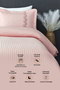 Lace Quilted Bedspread Double Size 100% Cotton Fiber Filled Soft Powder 240 X 250 cm - 3