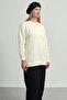 Women's Wool Blend Soft Textured Premium Quality Crew Neck Knitwear Sweater - 3