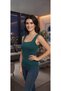 Women's Plain Stretchy Fabric Square Neck Tank Top - 3