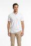 Men's White Regular Fit Polo Collar 70% Cotton Plain T-Shirt Non-Curling Collar Short Sleeve Polo Collar T-Shirt - 2