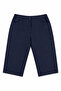 Plus Size Women's Below Knee Gabardine Capri 07 Dark Navy Blue - 4