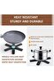 3 PCS Foldable Trivets for Heat Insulation Pad, Hot Pots, Pans, Hot Dishes, Kitchen Worktop Protector Mats, Non-Slip Kitchen Trivets Countertop, Teapot Heat Resistant (3-Pack Set) - 4