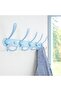 حامل معاطف معدني مثبت على الحائط من Dseap - 5 خطافات ثلاثية، متين، من الفولاذ المقاوم للصدأ، قضيب تعليق المعاطف المعدني - 4