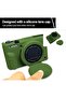 حافظة كاميرا للكاميرا الرقمية Canon Powershot G7 X Mark III، غطاء حماية من السيليكون الناعم مع غطاء قابل للطي - 4