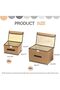 3pcs Blue Linen Foldable Storage Bins with Lids Kit, Large Collapsible Fabric Stroage Box, St - 2