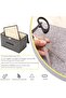 3pcs Blue Linen Foldable Storage Bins with Lids Kit, Large Collapsible Fabric Stroage Box, St - 4