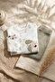 100% Cotton Ribbed Hello Friend Dog Embroidered Alphabet Patterned Baby Boy 2-Piece Top and Bottom Set - 4