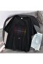Mi̇ngalondon Bts Dynamite Black Unisex Oversize T-Shirt - 2