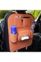 Car Back Seat Organizer Bag Hanging Back Seat Organizer Brown - 2