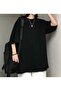 Plain Black Unisex Oversize T-shirt-my favorite50ton
