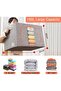100L Clothes Storage Bag, 3 Pack Foldable Steel Frame Closet Organizers Storage Containers,La - 4