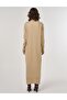 Half Turtleneck Knitwear Dress Stone - 6