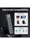 موزع USB 3.0 بـ7 منافذ مع كيبل 120 سم لسطح المكتب، موزع USB الومنيوم 5 جيجابايت في الثانية، محول متع - 7