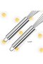 2 Pieces Stainless Steel Ball Whisk Set for Kitchen, Wire Egg Whisk for Cooking, Blending, Whisking, - 4