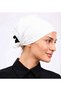 Non-Slip Bonnet White Silicone Non-Slip Seamless Women's Hijab with Tie - 4