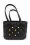 Women's Quilted Pattern Eva Material Water Resistant Large Tote Bag with Decorative Accessories - 2