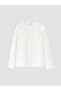 Lcw White Embroidered Girls' Shirt - 2