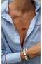 Italian Chain and Cherry Double 316L Steel Necklace 45 cm + 5 cm Extension