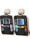 Backseat Car Organizer, 2-Pack Waterproof Kick Mats, with Touchscreen Tablet Holder, Durable Seat Ba