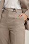 Beige Button Detailed Asymmetrical Closure Jacket - 4