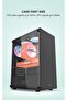 DK100 M-ATX/ATX Gaming PC Case, 120mm Fans,Tempered Glass,7 Expansion Slots, 2 SSD, Black - 5