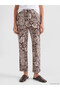 Nevavm Women's Patterned Trousers with Elastic Waist - 4