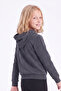 Girl's Printed Kangaroo Pocket Long Sleeve Hooded Sweatshirt - 3