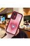 Redmi K50 Ultra Compatible Pink Gradient Heart Spider Web Pattern Silicone Case - 2