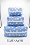 Blue Starry Makeup Bag Organizer Suitcase Organizer - 3