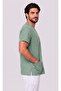 Men's Envelope Collar Green, Navy Blue, Black Lycra Belinda Fabric Scrubs Single Top - 3