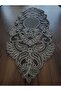 Luna Black Tulle Runner with Embroidery 105 Cmx35 cm - 3