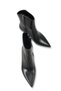 Leda Nina Women's Pointed Toe Heeled Boots 0012402 Black Skin - 5