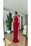 Long dress with side neckline - 2
