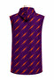 Printed Towel Poncho, Unisex, 80X100 Oversized Beach, Pool and After-Bath - Purple Orange Lightning Pattern - Defoludur - 2