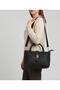 Women's Shoulder Bag Black Handbag Adjustable Strap Stylish Daily Bag Cn12