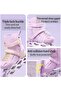 Adjustable Roller Skates for Kids, Double Roller Illuminating Skates with All Wheels Light up Fun Il - 2
