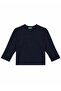 Boy's Navy Blue Printed Crew Neck Long Sleeve T-Shirt