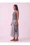 Women's Gray V-Neck 4-Button 100% Cotton Vest - 6