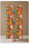 Orange Green Tropical Leaf and Animal Patterned 70X150 Beach Towel - Cotton Bath Towel - 4