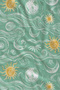 Mint Green Sun Wave and Sea Motif 70X150 Beach Towel - Digital Printed Fade-Resistant Bath Towel - 2