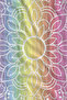Pastel Rainbow Mandala Geometric Patterned 70X150 Beach Towel - Digital Printed Fade-Resistant Bath Towel - 2