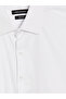 Ozmarka New Season White Slim Fit Dobby Men's Shirt - 6
