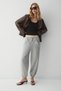 Virgo Women's Organic Cotton Sweatpants with Elastic Cuffs and Waistband, Pocket Detail, and Grime-Lanched Fabric - 2