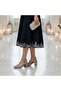 7012 Silver Glittery Stone Thick Square Heel Evening Dress Stiletto Shoes - 7