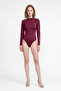 Women's Judge Collar Long Sleeve Snap Button Body