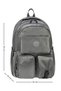 Gray Multi-Compartment Backpack 45X32X18 cm – Multi-Pocket School Bag, Daily Use and Travel Bag