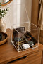 Transparent Plexiglass Organizer with Lid Multi-Purpose Bathroom Makeup Jewelry Organizer - 4