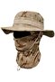 Men's camouflage wide-brim sun hat mesh beach/hunting style13.